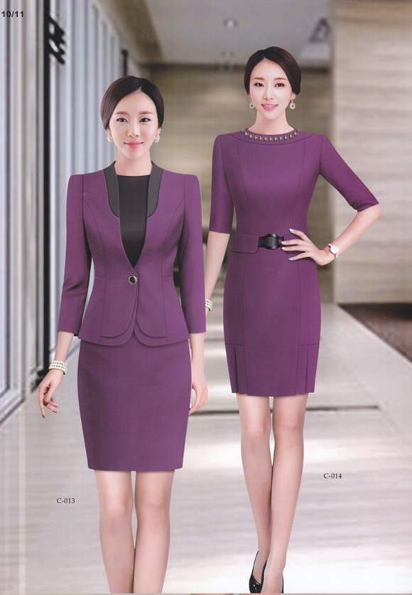 夏季女士職業(yè)裝定制款式圖 夏季女士職業(yè)裝定制款式圖