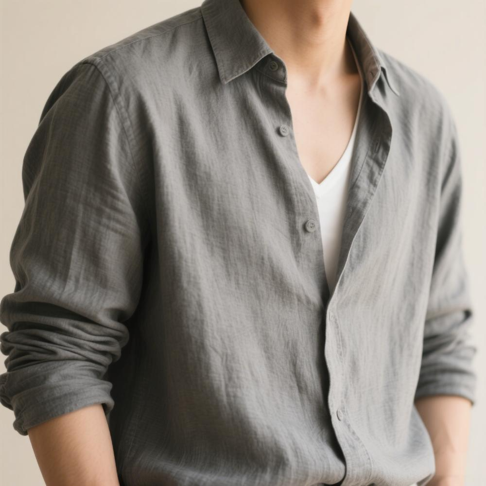 棉麻休閑襯衫定做上班通勤百搭襯衫定制